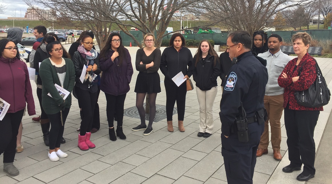 Mount St. Mary's students visiting the Pentagon