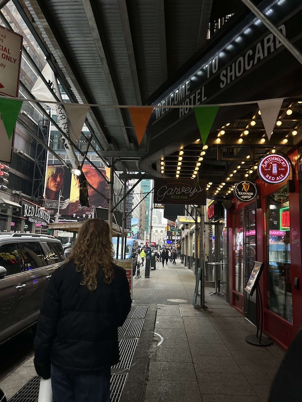 Strolling through Manhattan