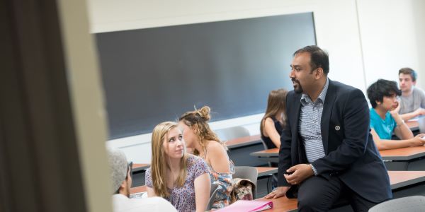Josey Chacko in classroom