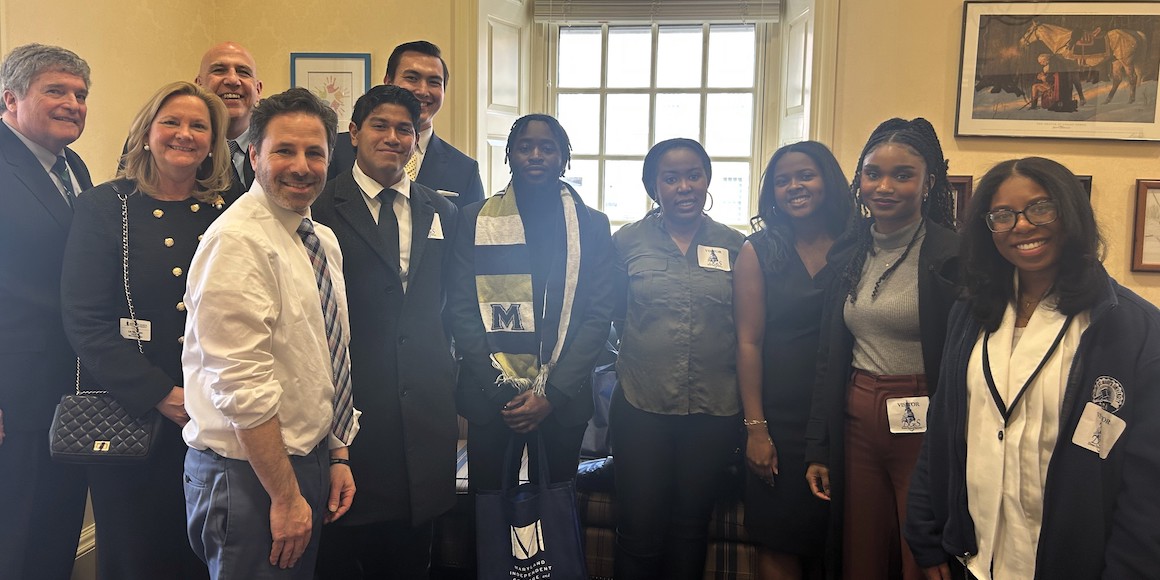 Mount at IHED with Senator Zucker