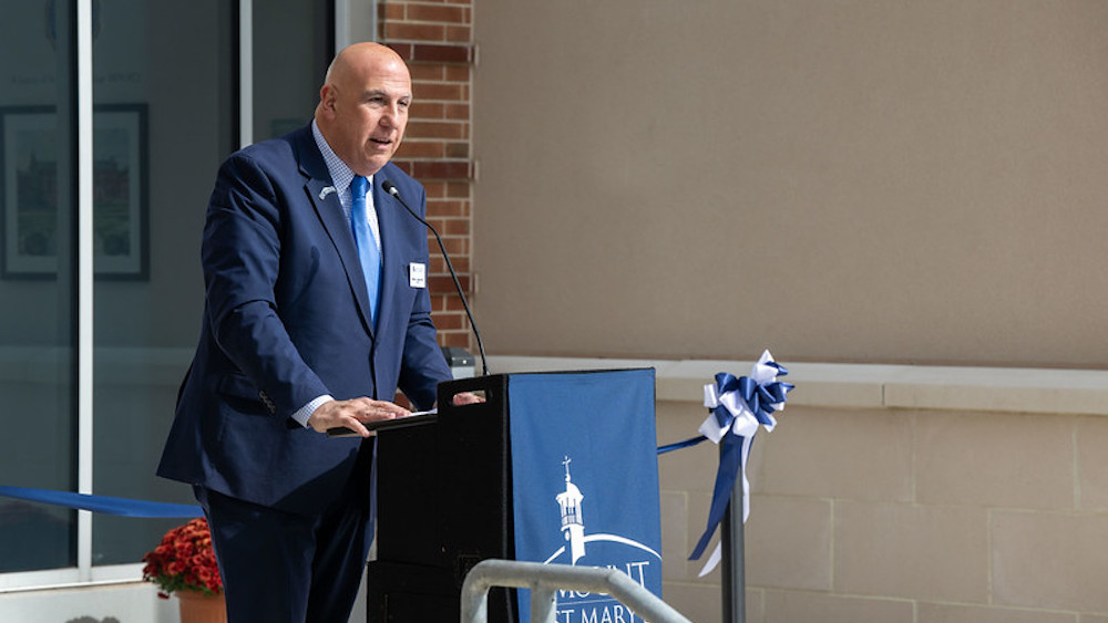 president joyce speaking at sohp ribbon cutting
