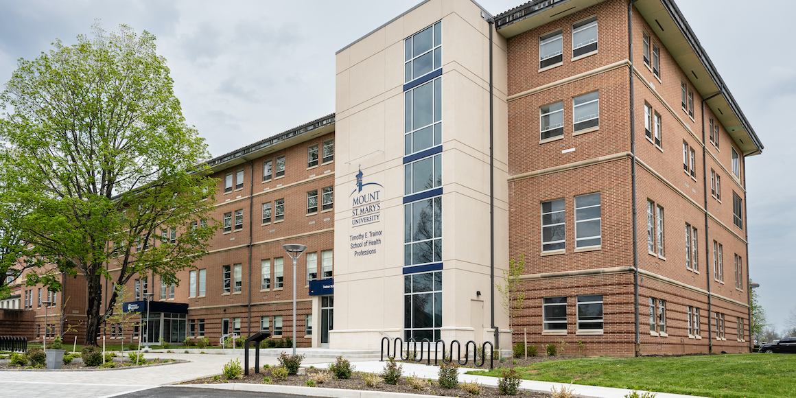 timothy e trainor school of health professions building exterior